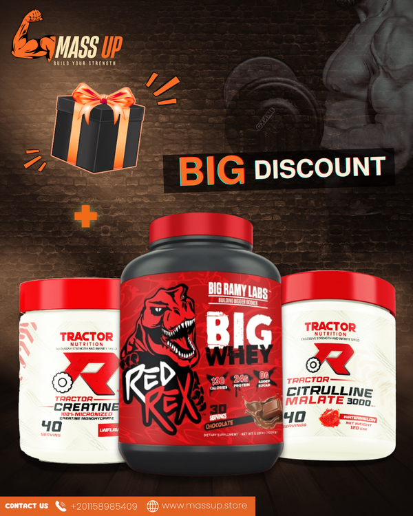1Big Whey 1450 LE & 2TRACTOR ,creatine 375 LE,  Citrrulline 450LE